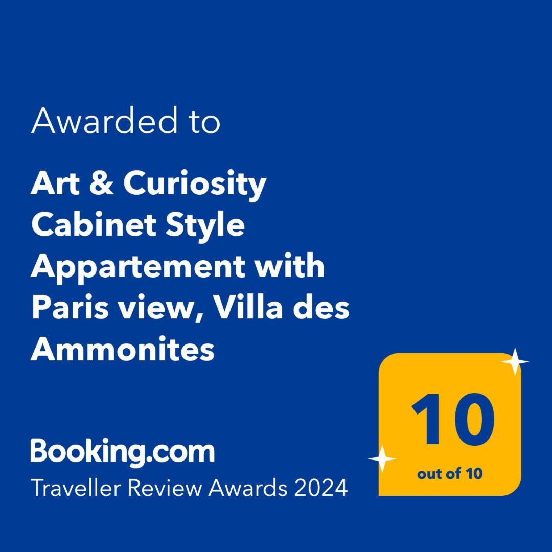 Art & Curiosity Cabinet Style Appartement With Paris View, Villa Des Ammonites Meudon Exterior foto
